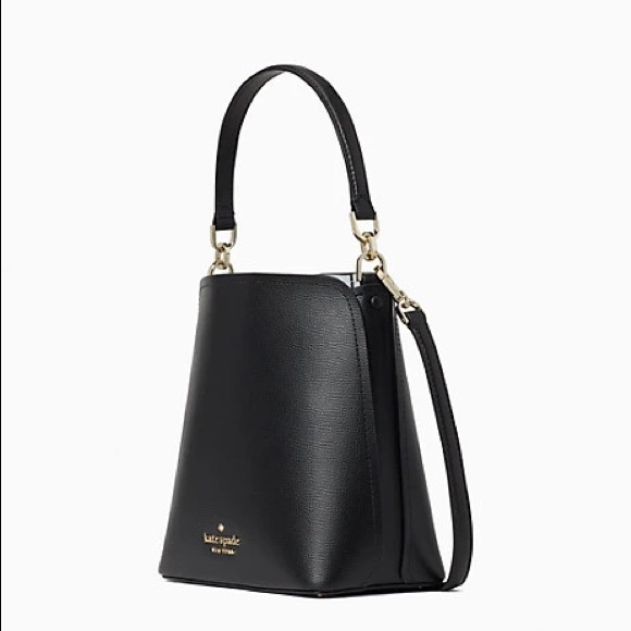 NWT Kate Spade Darcy Small Bucket Bag Black - WKR00439 - Picture 3 of 6
